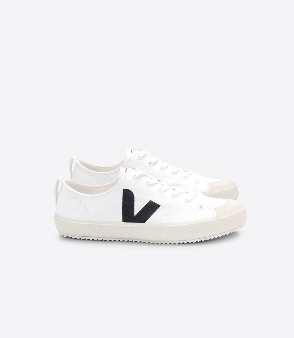 Veja Trainers Mens White/Black - Nova Canvas - NRVS-41965